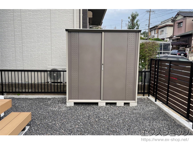 岐阜県可児市のの物置・屋外倉庫 グランプレステージジャンプ 1879×900×1900 GP-199A-F-CB 施工例