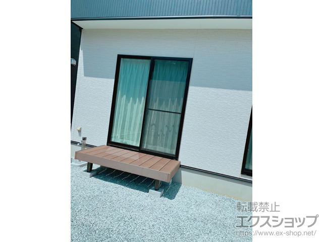 宮城県柴田郡大河原町ののウッドデッキ 樹ら楽ステージ 施工例