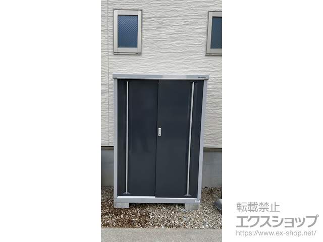 愛知県春日井市のの物置・屋外倉庫 シンプリー 一般型 1100×615×1603 MJX-116D-CG 施工例