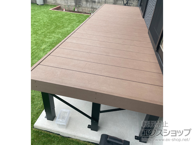 長崎県大村市ののウッドデッキ リウッドデッキ 200 施工例