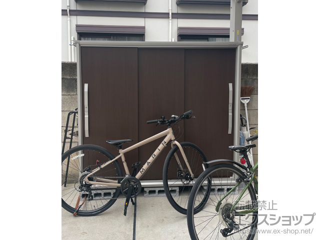 東京都大田区のの物置・屋外倉庫 エスモ 一般型 1800×537×1614 ESF-1805D-WC 施工例