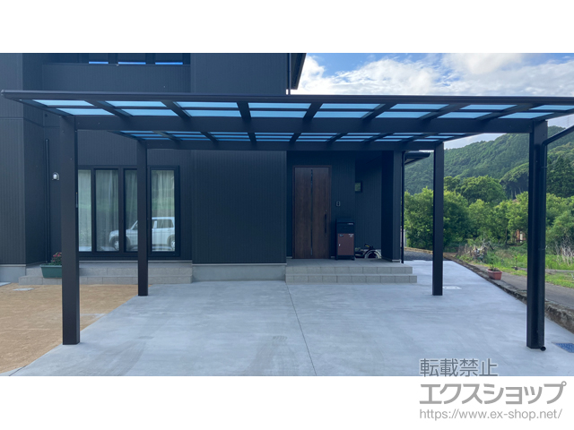 熊本県水俣市ののカーポート エフルージュ ツイン FIRST 積雪〜20cm対応 施工例