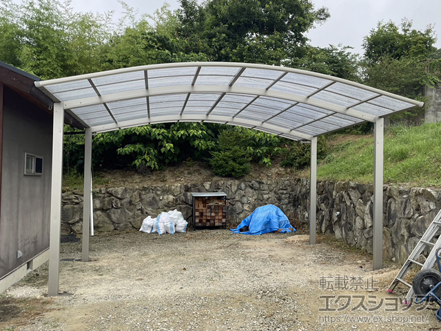 兵庫県神戸市ののカーポート アリュース ツイン　積雪〜20cm対応 施工例