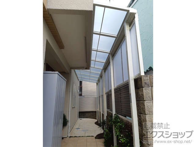 兵庫県神戸市ののテラス屋根 スピーネ F型 テラスタイプ 単体 積雪〜20cm対応 施工例