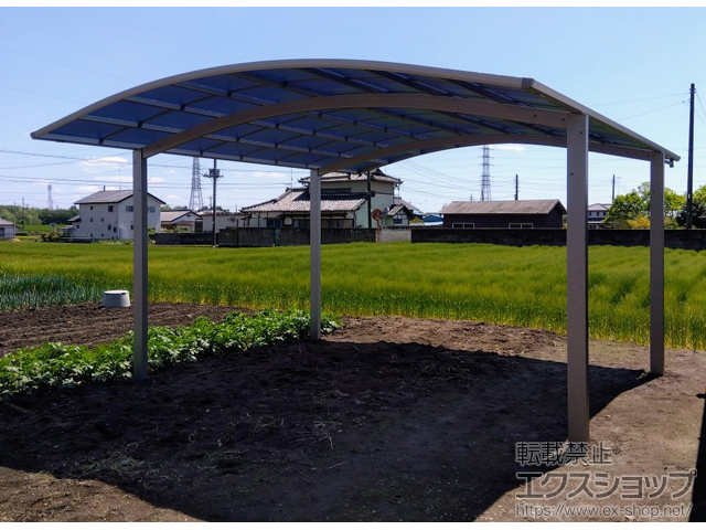 栃木県小山市ののカーポート アリュース ツイン　積雪〜20cm対応 施工例