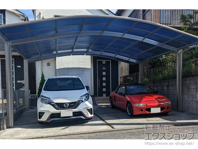 東京都多摩市のYKKAPのカーポート アリュース ツイン　積雪～20cm対応 施工例