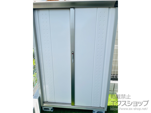大阪府枚方市のの物置・屋外倉庫 グランプレステージジャンプ 1120×530×1600 GP-115B-T-SW 施工例