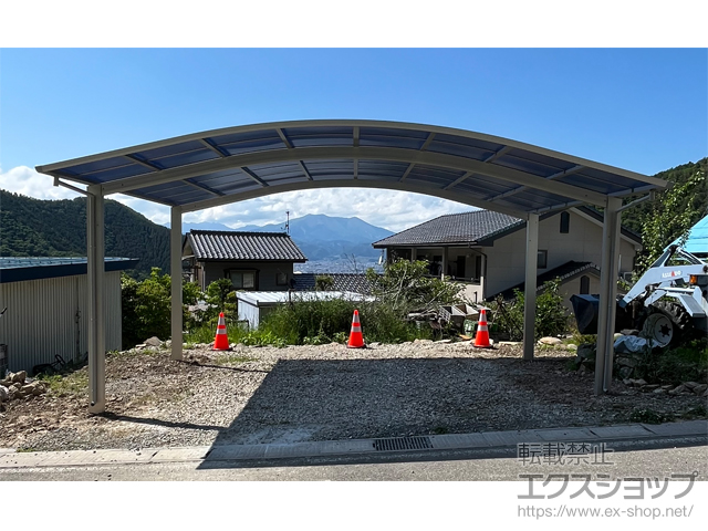 長野県長野市ののカーポート アリュース ツインZ 積雪〜25cm対応 施工例