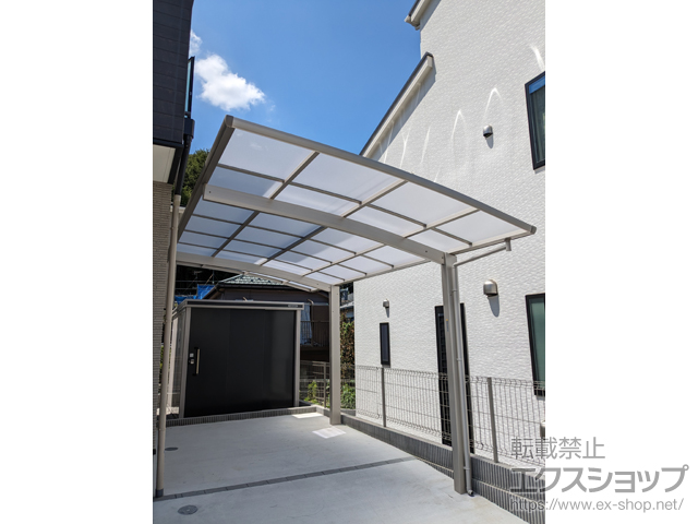 神奈川県川崎市ののカーポート プレシオスポート 積雪〜20cm対応 施工例