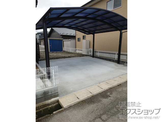 宮城県遠田郡涌谷町ののカーポート アリュース ツイン　積雪〜20cm対応 施工例