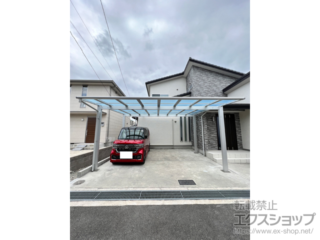 大阪府箕面市ののカーポート エフルージュ ツイン FIRST 積雪〜20cm対応 施工例