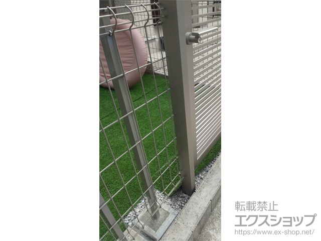 東京都立川市ののフェンス・柵 ハイグリットフェンスUF8型　フリーポールタイプ 施工例