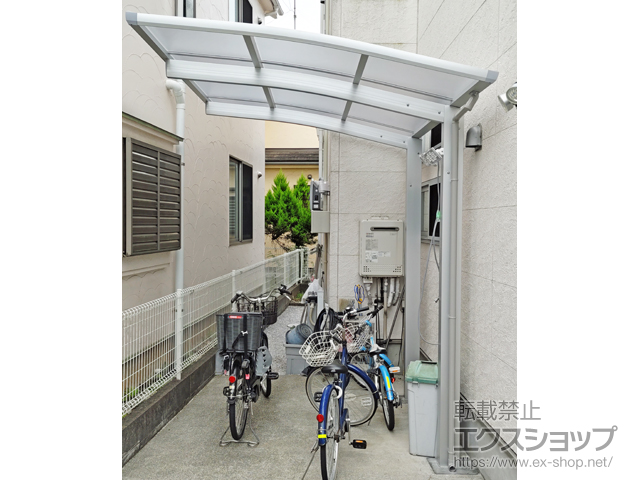 東京都稲城市ののサイクルポート・駐輪場 アリュースミニ 積雪〜20cm対応 施工例