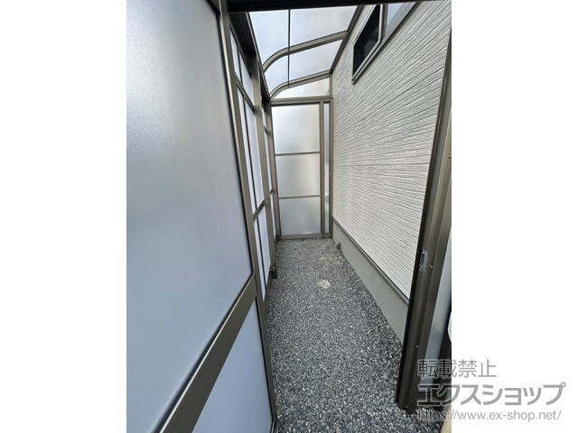 滋賀県長浜市ののストックヤード スピーネストックヤードR型 積雪50cm対応 パネルタイプ ヤード仕様 施工例