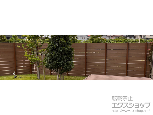 茨城県つくばみらい市ののフェンス・柵 プラド/one(ワン)フェンス ジョイントあり仕様 高尺タイプ 施工例