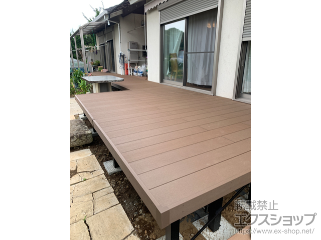 茨城県取手市ののウッドデッキ リウッドデッキ 200 施工例
