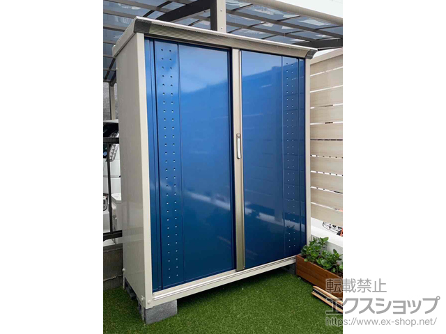 東京都町田市のの物置・屋外倉庫 グランプレステージジャンプ 1304×530×1600 GP-135B-T-DB 施工例