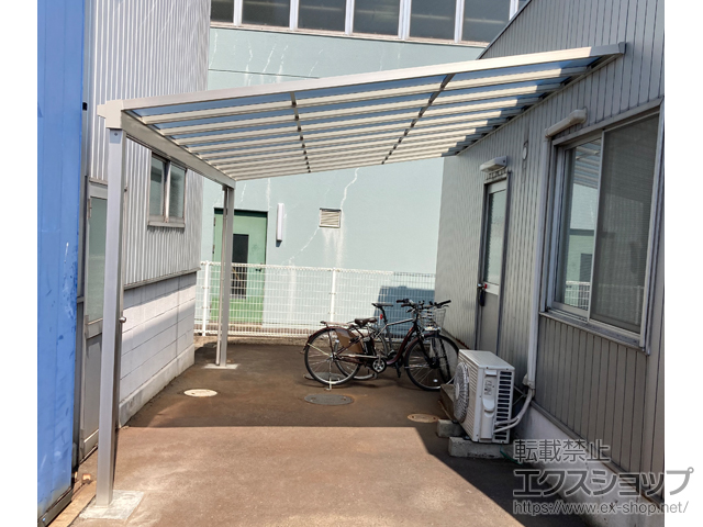 香川県高松市ののテラス屋根 ソラリア F型 テラスタイプ 単体 積雪〜20cm対応 施工例