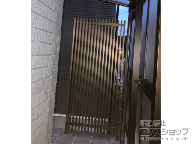 大阪府松原市ののフェンス・柵 リレーリア フェンス2N型 間仕切柱施工 施工例