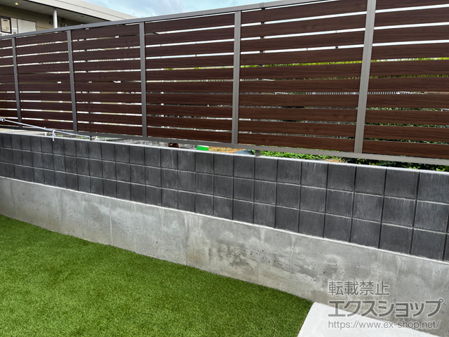 群馬県安中市ののフェンス・柵 モクハイフェンス　フリーポールタイプ 施工例