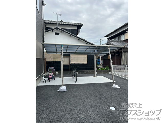 福岡県柳川市ののカーポート プレシオスポート 積雪〜20cm対応 施工例