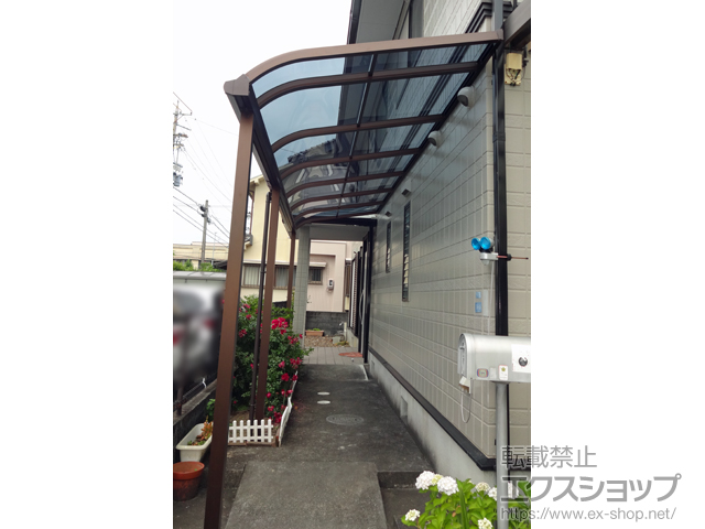 静岡県静岡市ののテラス屋根 プレシオステラスII R型 テラスタイプ 連棟　積雪〜20cm対応 施工例