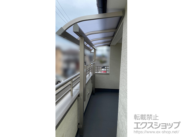 宮城県仙台市ののバルコニー・ベランダ屋根 ソラリア R型 屋根タイプ 単体 積雪〜20cm対応 施工例