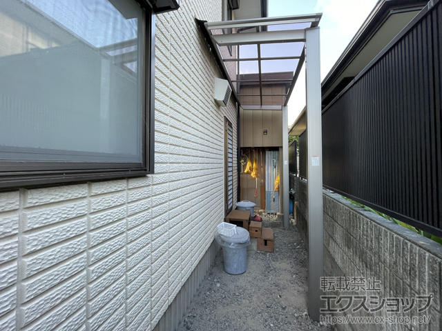茨城県ひたちなか市ののテラス屋根 フーゴF 独立テラスタイプ 単体 積雪〜20cm対応 施工例