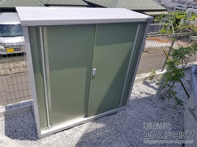 神奈川県横浜市のの物置・屋外倉庫 シンプリー 一般型 1520×615×1603 MJX-156D-JG 施工例