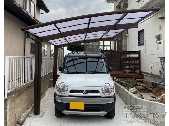 熊本県菊池市ののカーポート プレシオスポート 積雪〜20cm対応 施工例