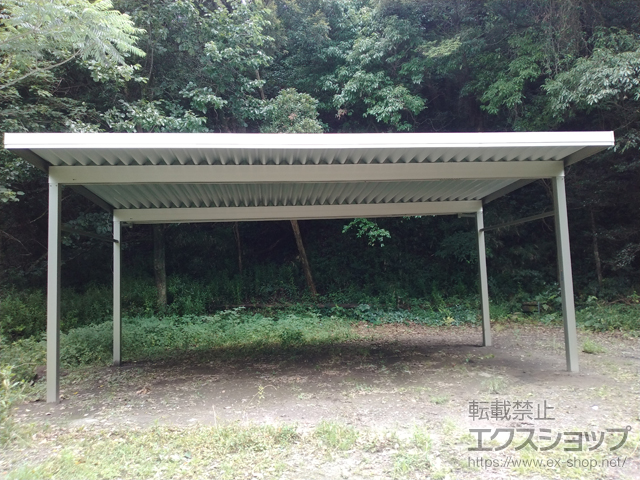鹿児島県肝属郡肝付町ののカーポート ジーポートPro 積雪30cm対応 3台用 角柱4本柱 施工例