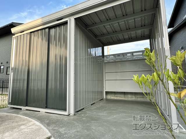 佐賀県三養基郡上峰町のの物置・屋外倉庫 FORTAウィズ一般型 4000×2210×2385 左扉タイプ(FW-2222+18KH) FW-2222+18KH-CG 施工例