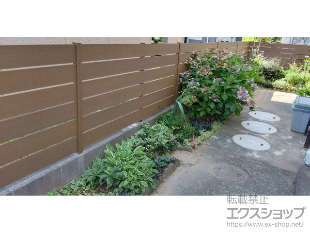 千葉県君津市ののフェンス・柵 プラド/one(ワン)フェンス ジョイントあり仕様 H1000　隙間10mm 施工例