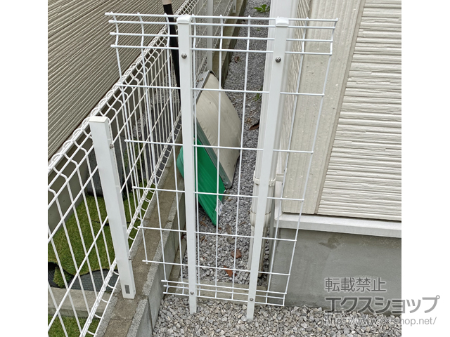 東京都練馬区ののフェンス・柵 イーネットフェンス 3F型 自由柱施工 施工例
