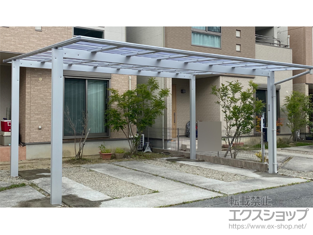兵庫県神戸市ののカーポート エフルージュ ツイン FIRST 積雪〜20cm対応 施工例