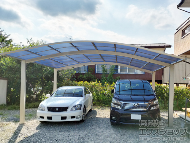 埼玉県比企郡川島町ののカーポート アリュース ツイン　積雪〜20cm対応 施工例
