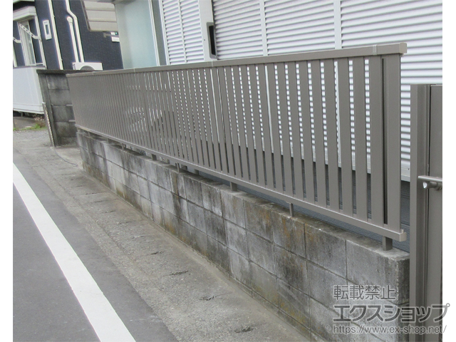 神奈川県横浜市ののフェンス・柵 ハイミレーヌR4型フェンス フリーポールタイプ 施工例