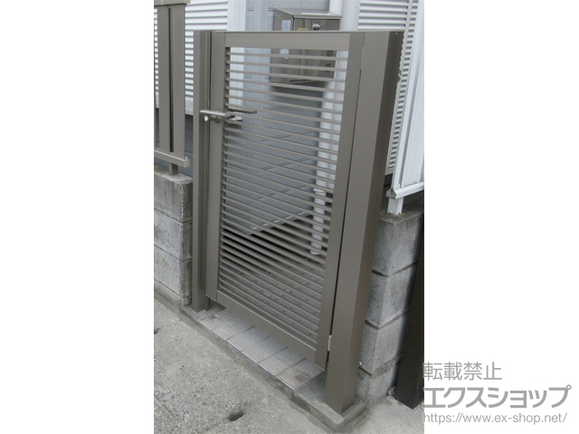 神奈川県横浜市のの門扉 開き門扉AB YR2型 片開き　柱使用 施工例