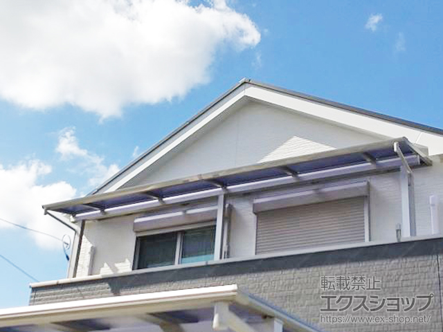 埼玉県さいたま市ののバルコニー・ベランダ屋根 ソラリア F型 屋根タイプ 連棟 積雪〜20cm対応 施工例