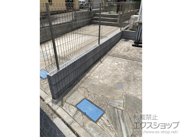 東京都大田区ののフェンス・柵 イーネットフェンス 3F型 自由柱施工 施工例