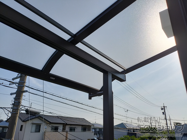 静岡県浜松市ののバルコニー・ベランダ屋根 スピーネ R型 屋根タイプ 単体 積雪〜20cm対応 施工例