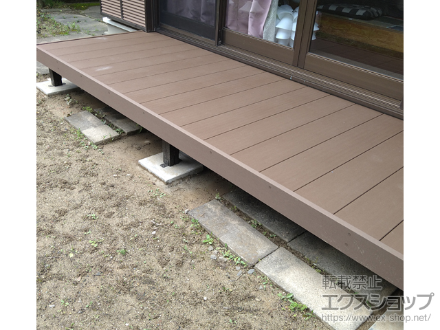 福島県本宮市ののウッドデッキ マージウッドデッキ 施工例