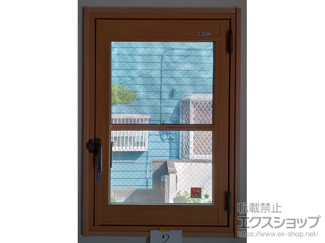 東京都日野市のの内窓（二重窓・二重サッシ） インプラス 開き窓 外観左吊元 施工例