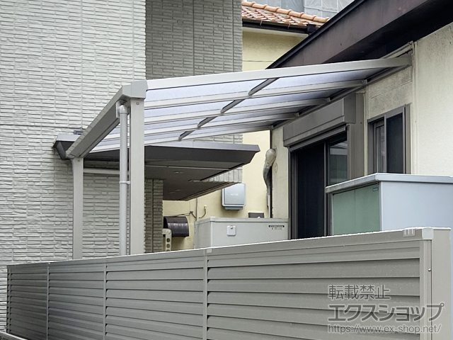 福岡県福岡市ののテラス屋根 プレシオステラスII F型 テラスタイプ 単体 積雪〜20cm対応 施工例