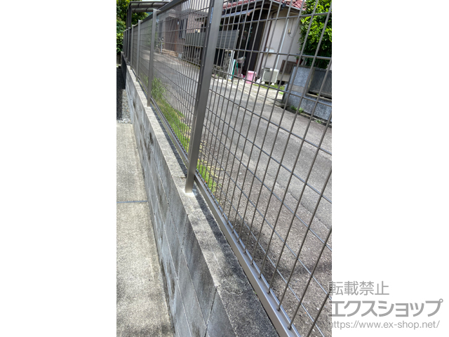 鹿児島県鹿児島市ののフェンス・柵 アルメッシュフェンス1型 フリーポールタイプ 施工例