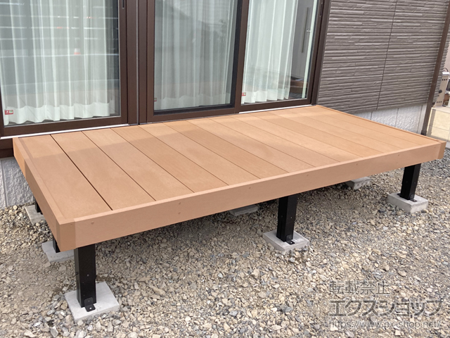 山梨県甲斐市ののウッドデッキ マージウッドデッキ 施工例
