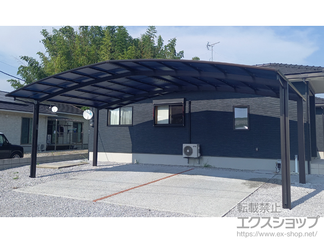 宮崎県東諸県郡国富町ののカーポート アリュース トリプル　積雪〜20cm対応 施工例