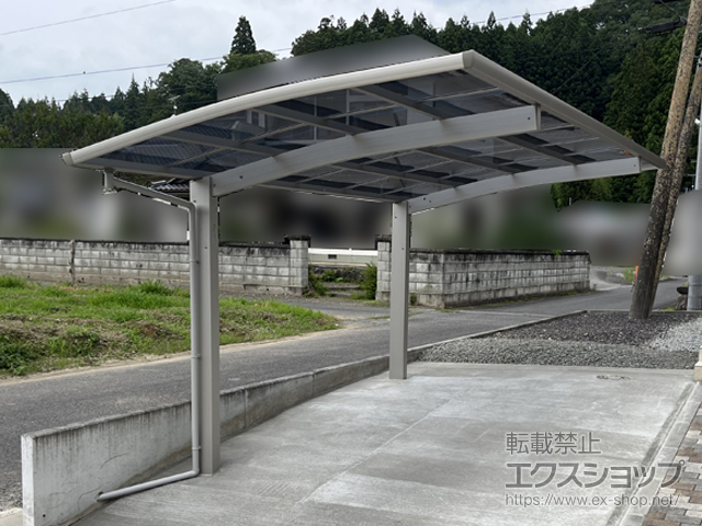 福島県石川郡古殿町ののカーポート プレシオスポート 積雪〜20cm対応 施工例