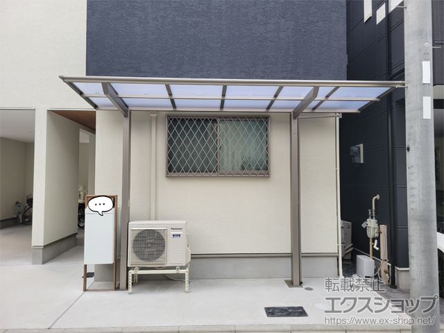 大阪府大阪市ののサイクルポート・駐輪場 ネスカFミニ (フラットスタイル) 積雪〜20cm対応 施工例