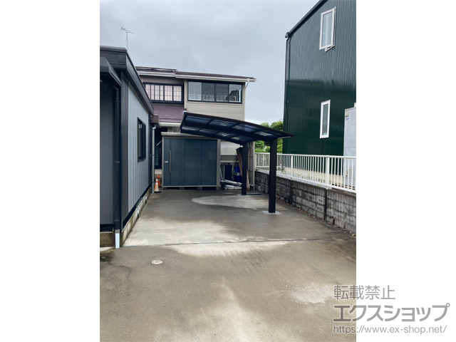 福島県須賀川市ののカーポート プレシオスポート 積雪〜20cm対応 施工例